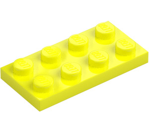 LEGO Levendig geel Plaat 2 x 4 (3020)