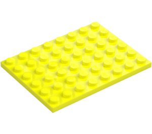 LEGO Vibrant Yellow Plate 6 x 8 (3036)