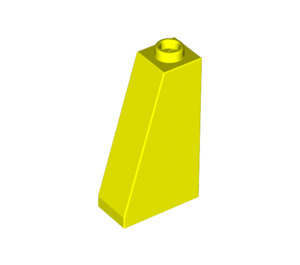 LEGO Leuchtendes Gelb Steigung 1 x 2 x 3 (75°) mit hohlem Bolzen (4460)