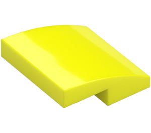 LEGO Amarillo vibrante Con pendiente 2 x 2 Curvo (15068)