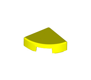 LEGO Levendig geel Tegel 1 x 1 Kwart Cirkel (25269 / 84411)