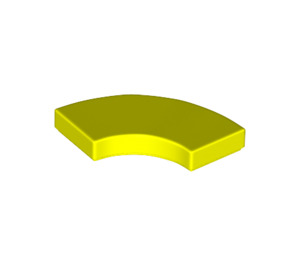 LEGO Leuchtendes Gelb Fliese 2 x 2 Gebogen Ecke (27925)