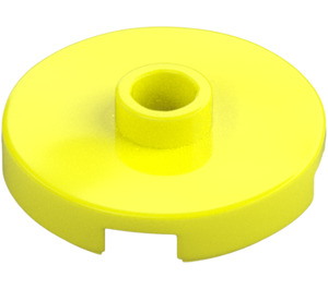 LEGO Vibrant Yellow Tile 2 x 2 Round with Stud (18674)