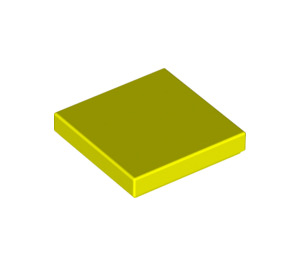 LEGO Vibrant Yellow Tile 2 x 2 with Groove (3068)