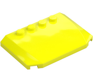 LEGO Vibrant Yellow Wedge 4 x 6 Curved (52031)