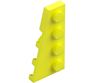 LEGO Amarillo vibrante Cuña Placa 2 x 4 Ala Izquierda (41770)