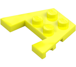 LEGO Levende gul Kile Plate 3 x 4 med knottskår (28842 / 48183)