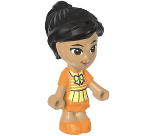 LEGO Victoria con Arancione e Giallo Vestito Minifigure