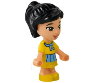 LEGO Victoria s Žlutá a Modrá Šaty Minifigurka