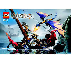 LEGO Viking Boat against the Wyvern Dragon Set 7016 Instructions