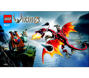 LEGO Viking Catapult versus the Nidhogg Dragon  7017 Byggeinstruksjoner