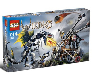 LEGO Viking Doppelt Catapult vs. the Armored Ofnir Drachen 7021 Packaging