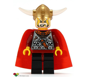 LEGO Viking King s Červená Plášť Minifigurka