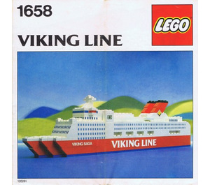 LEGO Viking Line Ferry 'Viking Saga' 1658 Anweisungen