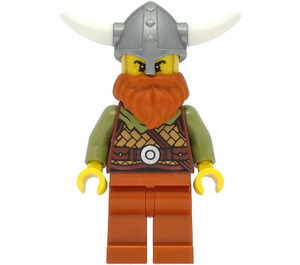 LEGO Viking Mâle avec Orange Sombre Barbe Minifigurine