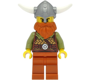 LEGO Viking Male with Dark Orange Beard Minifigure