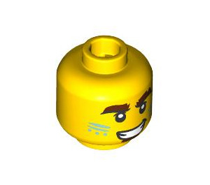 LEGO Viking, Olive Green Shirt Minifigure Diriger (Goujon de sécurité) (3274 / 104509)