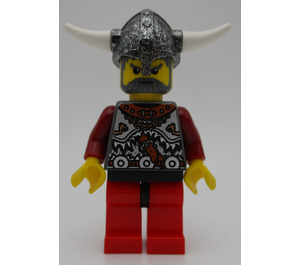 LEGO Viking Red Chess Bishop with Glued Horns Minifigure