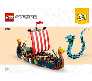 LEGO Viking Ship and the Midgard Serpent 31132 Instruktioner