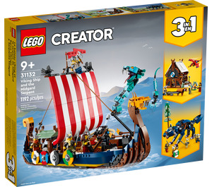 LEGO Viking Ship and the Midgard Serpent Set 31132 Packaging