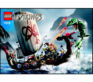 LEGO Viking Ship challenges the Midgard Serpent 7018 Instrukce