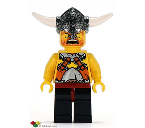 LEGO Viking Warrior s Angry Tvář a Vousy s Strniště Minifigurka