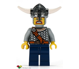 LEGO Viking Warrior z Angry Twarz Minifigurka