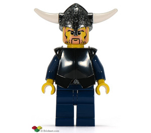 LEGO Viking Warrior с Черно Броня Breastplate Минифигурка