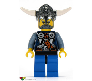 LEGO Viking Warrior z Szary Broda I Szary Włosy Minifigurka