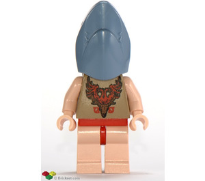 LEGO Viktor Krum z Sand Niebieski Rekin Głowa Minifigurka