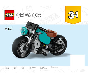 LEGO Vintage Motorfiets 31135 Instructions