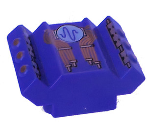 LEGO Paars (violet) Steen 2 x 2 met Sloped Motor Blokje Zijkanten met Wires (30601 / 40829)