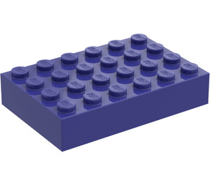 LEGO Violet Brick 4 x 6 (2356 / 44042)