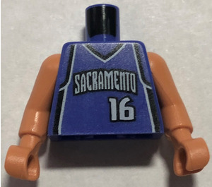 LEGO Violett Minifigure NBA Torso Stojakovic / Sacramento