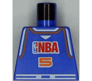 LEGO Violet Minifigure NBA Torso with Player Number 5