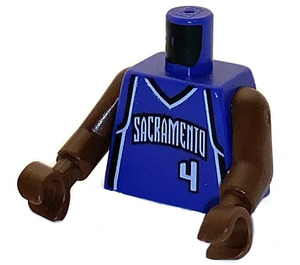 LEGO Violet NBA Chris Webber, Sacramento Kings Torse