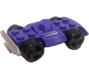 LEGO Violet Racers Chassis with Black Wheels (76544)