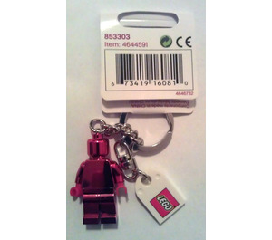 LEGO VIP Chrome Red Key Chain - White Label (853303)