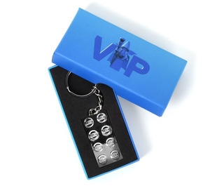 LEGO VIP Chrome Silver Plate Key Chain (5006330)