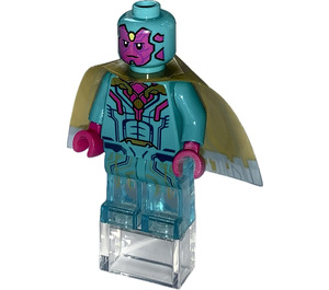 LEGO Vision with Dark Turquoise Suit with Transparent Brick