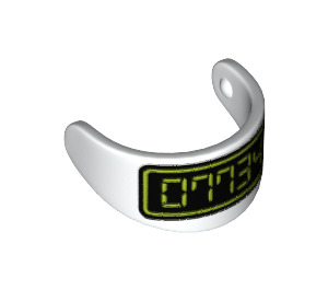 LEGO Visor - Standard with Digital ‘07734’ (2447 / 29309)