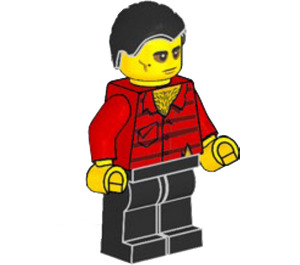 LEGO Vito med Svart Kort kammad Hår Minifigur