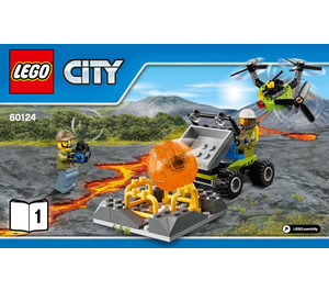 LEGO Volcano Exploration Base 60124 Ohjeet