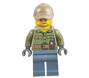 LEGO Volcano Explorer - Male, Shirt mit Gürtel und Radio Minifigur