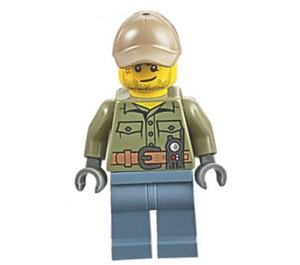 LEGO Volcano Explorer - Mannelijk, Shirt met Riem en Radio Minifiguur