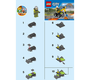 LEGO Volcano Jackhammer Set 30350 Instructions
