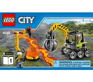 LEGO Volcano Supply Helicopter 60123 Instructies