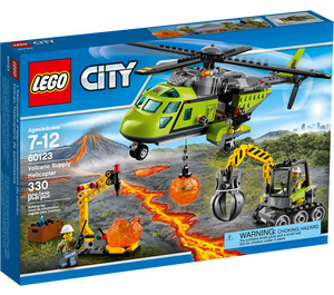 LEGO Volcano Supply Helicopter Set 60123 Packaging
