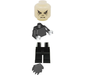 LEGO Voldemort Minifigura Cabeza fosforescente, capa gris piedra oscura