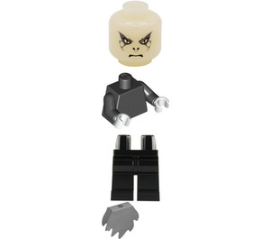 LEGO Voldemort Figurine Tête phosphorescente, cape gris pierre clair